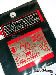 Scale Motorsport: Cinturones escala 1/12 - Arneses de F1 modernos - fotograbados y manual de instrucciones