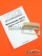 Scale Production: Detail 1/24 scale - Porsche 911 RS 1973 engine cover without grille - resin parts