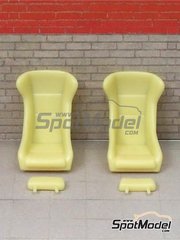 Scale Production: Asientos escala 1/24 - Asientos Classic Singer Style - piezas de resina - 2 unidades