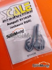 Scale Production: Exhaust 1/24 scale - Porsche 911 RSR - 3D printed parts image