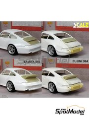 Scale Production: Transkit escala 1/24 - Aleron Porsche 964 993 estilo Singer - piezas de resina - para las referencias de Fujimi FJ123431, FJ126784 y RS-28, o las referencias de Tamiya TAM24175 y TAM24247