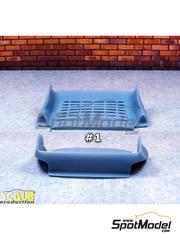 Scale Production: Alern escala 1/24 - Alern trasero para Porsche 993 GT2 tipo 1 - piezas de resina - para las referencias de Tamiya TAM24175, TAM24181 y TAM24247