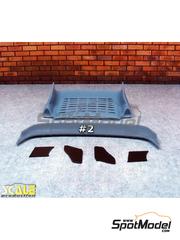 Scale Production: Alern escala 1/24 - Alern trasero Porsche 993 GT2 tipo 2 - piezas de resina - para las referencias de Tamiya TAM24175, TAM24181 y TAM24247