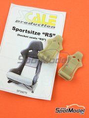 Scale Production: Asientos escala 1/24 - Porsche RS Baquet - piezas de resina - 2 unidades