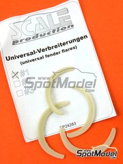 Scale Production: Detalle escala 1/24 - Aletines universales - Tipo 1 - piezas de resina - 4 unidades