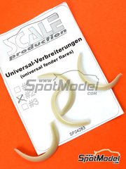 Scale Production: Detail 1/24 scale - Universal fender flares - Type 2 - resin parts - 4 units