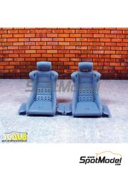 Scale Production: Seat 1/24 scale - Recaro Singer Style - 3D printed parts - 2 units
