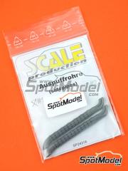 Scale Production: Exhaust 1/24 scale - Sidepipes - Type 1 - 3D printed parts - 2 units