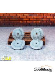 Scale Production: Frenos escala 1/24 - Frenos de disco perforados Brembo - piezas impresas en 3D - 2 + 2 unidades