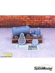 Scale Production: Detail 1/24 scale - Air compressor - 3D printed parts and water slide decals - 1 units