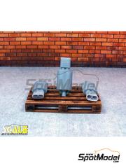 Scale Production: Exhaust 1/24 scale - Exhaust muffler Supersprint Mercedes 190 Evo2 - 3D printed parts - for Fujimi references FJ037448, FJ12418, RS-18, FJ12571, FJ125718 and RS-14 - 1 units