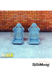 Scale Production: Seat 1/24 scale - Bride Cuga - 3D printed parts - 2 units