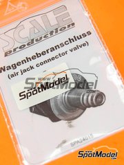 Scale Production: Detail 1/24 scale - Air jack connector valve - metal parts - 4 units