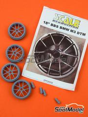 Scale Production: Rims 1/24 scale - BBS 18 inches for BMW M3 - DTM - Deutsche Tourenwagen Masters 2012 and 2013 - resin parts - for Revell references REV07082, 80-7082, REV07178 and 80-7178 - 4 units image