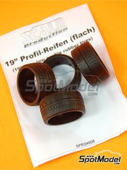 Scale Production: Neumticos escala 1/24 - 19 pulgadas de perfil super bajo - 4 unidades