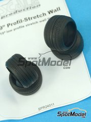Scale Production: Tyre set 1/24 scale - 15 to 19 inches stretch wall - 4 units image