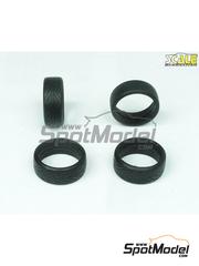 Scale Production: Tyre set 1/24 scale - NanKang NS2 17-18 inches - rubber parts - 4 units