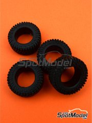 Scale Production: Tyre set 1/24 scale - 19 inches 4x4 Offroad tyres - rubber parts - for Scale Production reference SPRF24148 - 4 units image