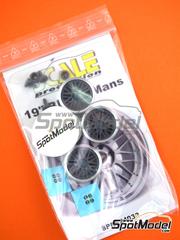 Scale Production: Rims 1/24 scale - BBS Le Mans 19 inches - 3D printed parts, turned metal parts and water slide decals - 4 units image