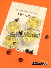 Scale Production: Rims 1/24 scale - 19 inches RUF - resin parts and turned metal parts - 4 units image