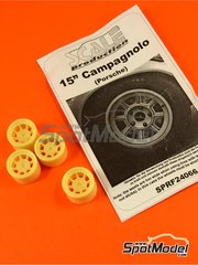 Scale Production: Llantas escala 1/24 - Campagnolo de 15 pulgadas para vehculos Porsche clsicos - piezas impresas en 3D - 4 unidades