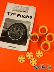 Scale Production: Rims 1/24 scale - Fuchs 17 inches rims set - resin parts - 4 units image