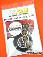 Scale Production: Rims 1/24 scale - 19 inches MHT Hostage D530 - resin parts and turned metal parts - 4 units image