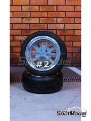 Scale Production: Rims 1/24 scale - Halibrand 18 inches - 3D printed parts and CNC metal parts - 4 units