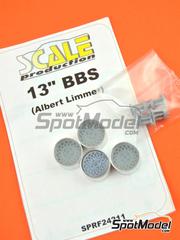 Scale Production: Rims 1/24 scale - BBS Albert-Limmer 13 inches - 3D printed parts and turned metal parts - 4 units