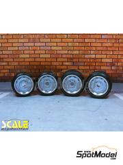 Scale Production: Llantas escala 1/24 - Kronprinz 15 pulgadas para Porsche - piezas impresas en 3D y piezas de metal torneado - 4 unidades