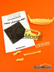 Scale Production: Transkit escala 1/24 - Porsche 911 993 Carrera RS - resinas - para las referencias de Tamiya TAM24175 y TAM24247