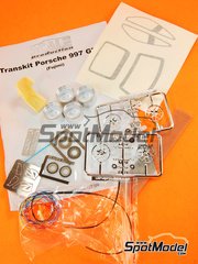 Scale Production: Transkit 1/24 scale - Porsche 911 P997 GT3R - paint masks, photo-etched parts, plastic parts, resin parts, seatbelt fabric, turned metal parts, other materials and assembly instructions - for Fujimi references FJ123905 and RS-85 image