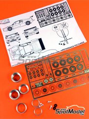 Scale Production: Detail up set 1/24 scale - BMW M1 Group B Procar - CNC metal parts, photo-etched parts, plastic parts, turned metal parts and assembly instructions - for Italeri references 3627, 3643, IT3643 and 3643.OUTLET, or Revell references REV07247 and 80-7247