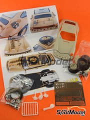 Scale Production: Transkit 1/24 scale - Porsche 911 SC Safari Brandenburg Racing Team - metal parts, photo-etched parts, resin parts, rubber parts, white metal parts and other materials - for Fujimi references FJ045825, 4582, FJ08001, 08201, EM-1, FJ08002, 08202, EM-2, EM2, FJ08003, 08203, EM-3, FJ08004, EM-4, FJ08005, 08205, EM-5, FJ08006, 08206, EM-6, FJ08007, 08207, EM-7, FJ08008, 08229, EM-8, EM-27, FJ08009, 08208, EM-8, EM-9, FJ08011, 08210, EM-10, EM-11, FJ08026, EM-26, FJ08036, EM-36, FJ08037, EM-37, FJ08201, 08001, EM-1, FJ08210, 08011, EM-10, EM-11, FJ08281, FJ082813, EM-1, FJ12407, RS-7, FJ126432, RS-57, FJ126593, 12659, FJ126609, RS-118, 12660, FJ12685, 126852, RS-57, FJ12699, FJ170206, 17020, CW-8, FJ17129 and CW-8 image