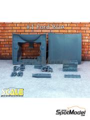 Scale Production: Engine 1/24 scale - Ford Escort RS1600 Mk I BDA - 3D printed parts and resin parts - for Belkits references BEL006, BEL-006, BEL007 and BEL-007