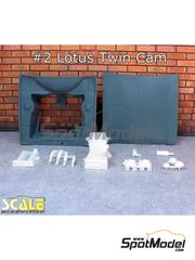 Scale Production: Engine 1/24 scale - Ford Escort RS1600 Mk I Twin Cam - 3D printed parts and resin parts - for Belkits references BEL006, BEL-006, BEL007 and BEL-007