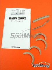 Scale Production: Transkit 1/24 scale - BMW 2002 fender flares, front spoiler - resin parts - for Hasegawa references 20332, 20354, HC-23, hsg20354, 20381, HSG20381, 20420, HSG20420, 20516, 20540, HSG20540, 20540-SPRUE-S, 20540.OUTLET, 20756, 21123, HC-23, 21124 and HC-24