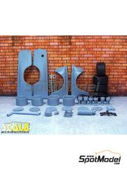 Scale Production: Transkit 1/24 scale - BMW 1600/2002 - 3D printed parts, photo-etched parts, rubber parts and seatbelt fabric - for Hasegawa references 20332, 20381, HSG20381, 20420, HSG20420, 20516, 20540 and HSG20540