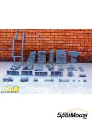 Scale Production: Engine 1/24 scale - Mercedes Benz 190 M102 - DTM - Deutsche Tourenwagen Masters - 3D printed parts - for Fujimi references FJ06113, TC-83, FJ06135, TC-62, FJ06233, FJ062648, FJ06271, TC-83 and FJ06272 image