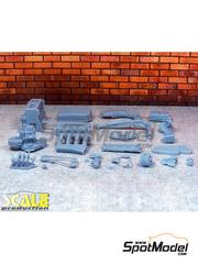 Scale Production: Engine 1/24 scale - Volkswagen 1.8L 16V - 3D printed parts - for Revell references REV07071, 80-7071, REV07072, 80-7072, REV07673 and REV07673.OUTLET