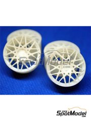 ScaleLab 24: Rims and tyres set 1/24 scale - Rotiform 21 inches - 3D printed parts - 4 units