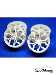 ScaleLab 24: Rims and tyres set 1/24 scale - Audi R8 21 inches - 3D printed parts - for Revell reference REV07057 - 4 units image