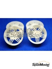 ScaleLab 24: Rims and tyres set 1/24 scale - Porsche 911 21 inches - 3D printed parts - 4 units image