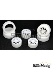 ScaleLab 24: Rims and tyres set 1/24 scale - Lorisner 20 inches - 3D printed parts - 4 units image