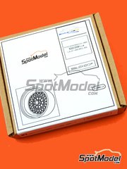 ScaleLab 24: Rims 1/24 scale - BBS 15 inches - 3D printed parts and photo-etched parts - for Tamiya references TAM24328 and TAM24334 - 4 units