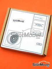 ScaleLab 24: Rims 1/24 scale - BBS Porsche 935 - 3D printed parts and photo-etched parts - for Tamiya references TAM24001 and TAM24311 - 4 units