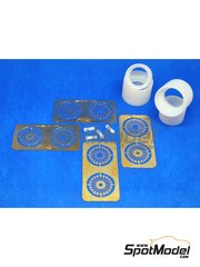 ScaleLab 24: Rims 1/24 scale - BBS 15 inches - 3D printed parts and photo-etched parts - for Beemax Model Kits references B24015, 105108 and aos10510 - 4 units