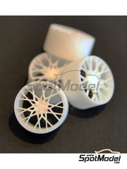 ScaleLab 24: Rims and tyres set 1/24 scale - Sebring 21 inches - 3D printed parts - 4 units image