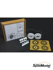 ScaleLab 24: Rims 1/12 scale - Porsche 935 Turbo - 3D printed parts and photo-etched parts - for Tamiya references TAM12023, BS1223 and TAM12057 - 2 units