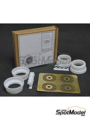 ScaleLab 24: Rims 1/12 scale - Porsche 935 Turbo - 3D printed parts and photo-etched parts - for Tamiya references TAM12023, BS1223 and TAM12057 - 2 units